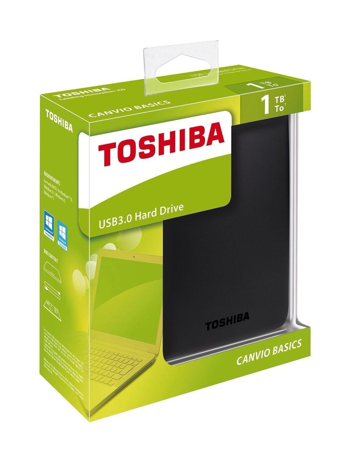 Generelt sagt Frontier Årvågenhed NEW TOSHIBA Canvio Basics 1TB Portable External Hard drive USB 3.0 – Ebiz  online